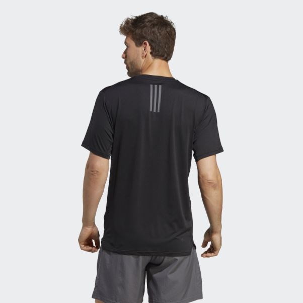 T-shirt D'entraînement Stretch Saisonnier Adidas Train Essentials Noir