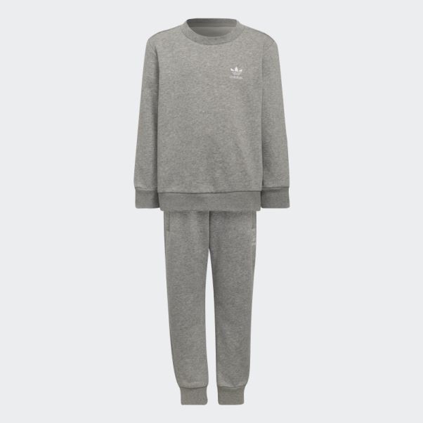 Adidas Adicolor Crew Set Gris Moyen