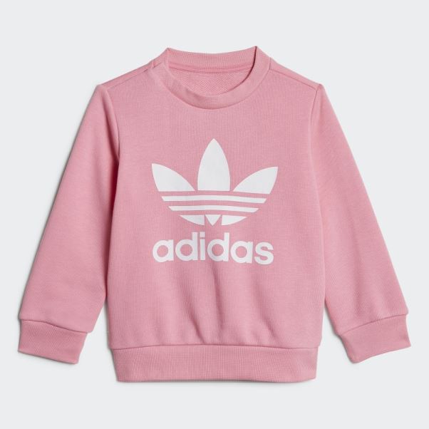 Ensemble Sweat Ras Du Cou Adidas Rose