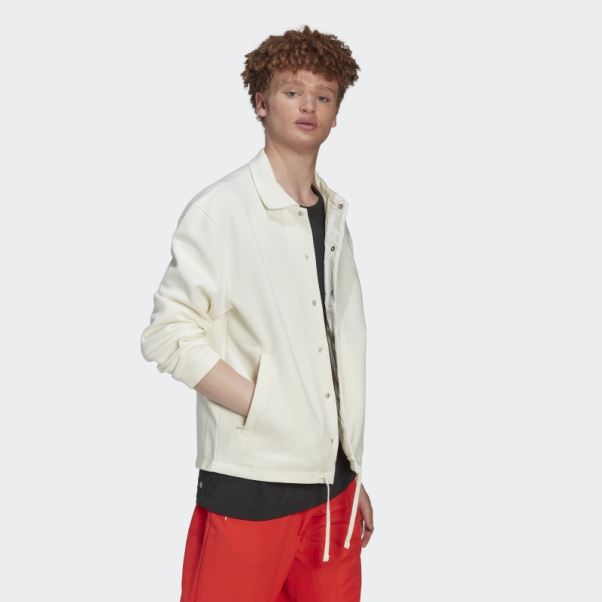 Veste D'entraîneur Adidas Blanche