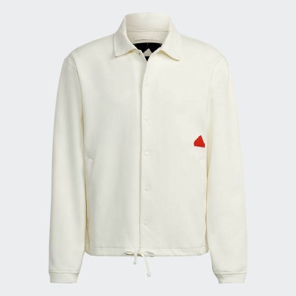 Veste D'entraîneur Adidas Blanche