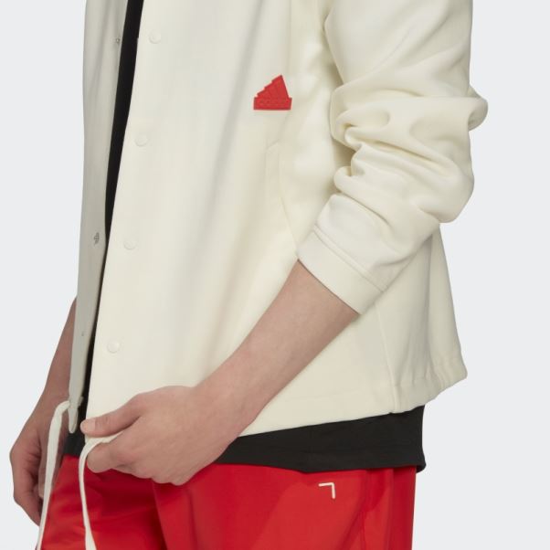 Veste D'entraîneur Adidas Blanche