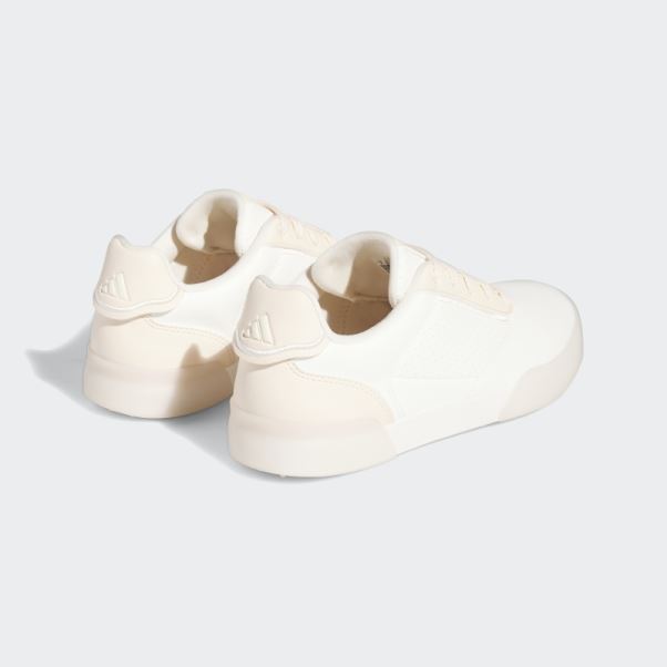 Chaussures De Golf Adidas Retrocross Sans Crampons Blanches élégantes