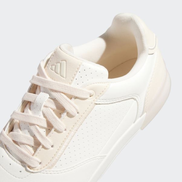 Chaussures De Golf Adidas Retrocross Sans Crampons Blanches élégantes