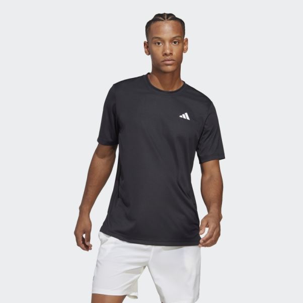 Tee Shirt Club Tennis Adidas Noir
