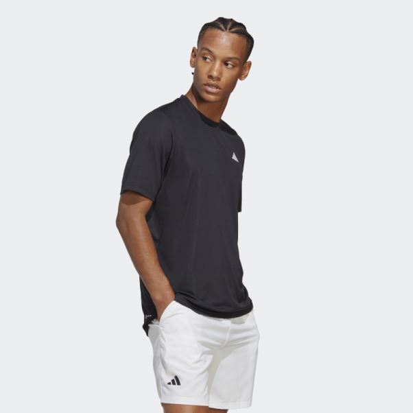 Tee Shirt Club Tennis Adidas Noir