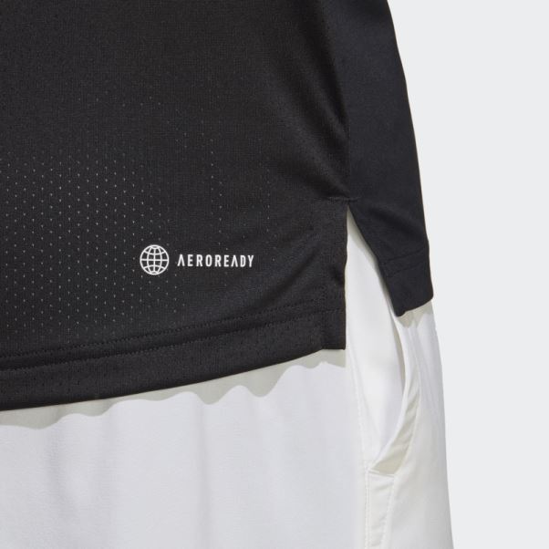 Tee Shirt Club Tennis Adidas Noir
