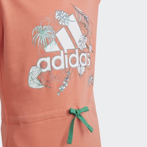 Robe Graphique à Capuche Adidas Corail Summerglam