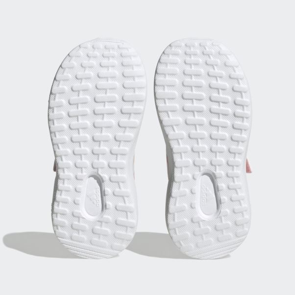 élégant Or Adidas Fortarun 2.0 Cloudfoam Sport Running élastique Dentelle Top Sangle Chaussures