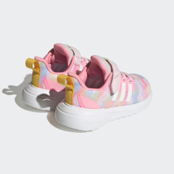 élégant Or Adidas Fortarun 2.0 Cloudfoam Sport Running élastique Dentelle Top Sangle Chaussures