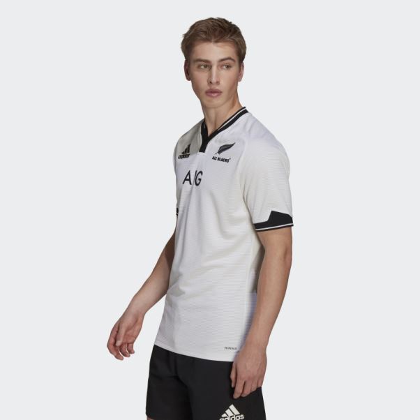 Maillot All Blacks Primeblue Réplique Extérieur Adidas Blanc