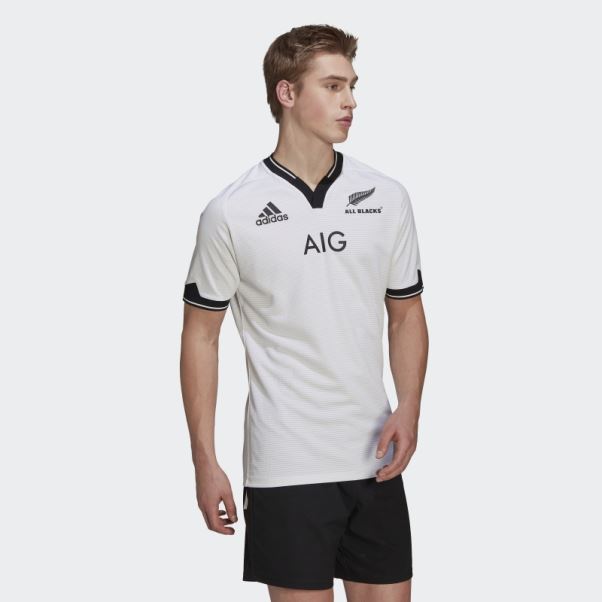 Maillot All Blacks Primeblue Réplique Extérieur Adidas Blanc