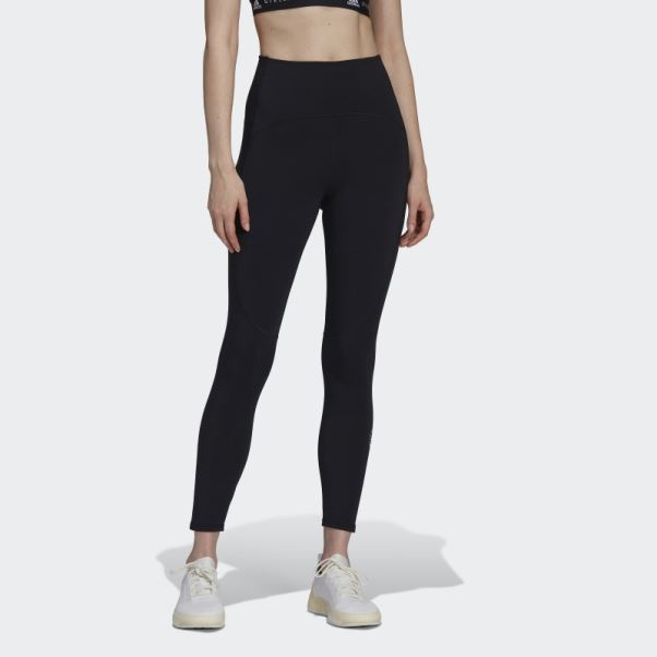 Adidas By Stella Mccartney 7/8 Leggings De Yoga Noir Fashion