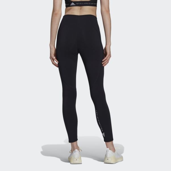 Adidas By Stella Mccartney 7/8 Leggings De Yoga Noir Fashion