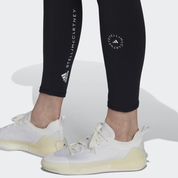Adidas By Stella Mccartney 7/8 Leggings De Yoga Noir Fashion