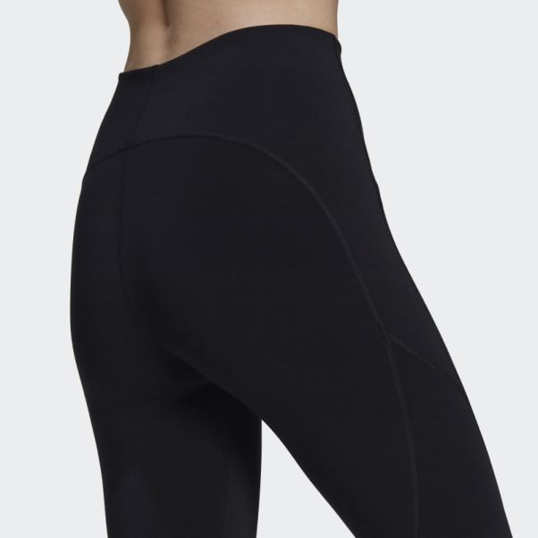 Adidas By Stella Mccartney 7/8 Leggings De Yoga Noir Fashion