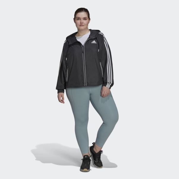 Coupe-vent Bsc 3 Bandes (taille Plus) Adidas Noir