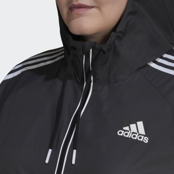Coupe-vent Bsc 3 Bandes (taille Plus) Adidas Noir