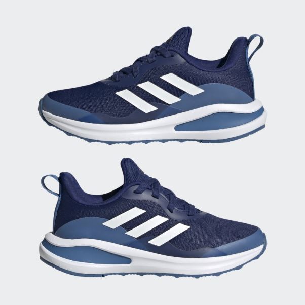 Adidas Victoire Fortarun Bleu Chaussures De Course à Lacets