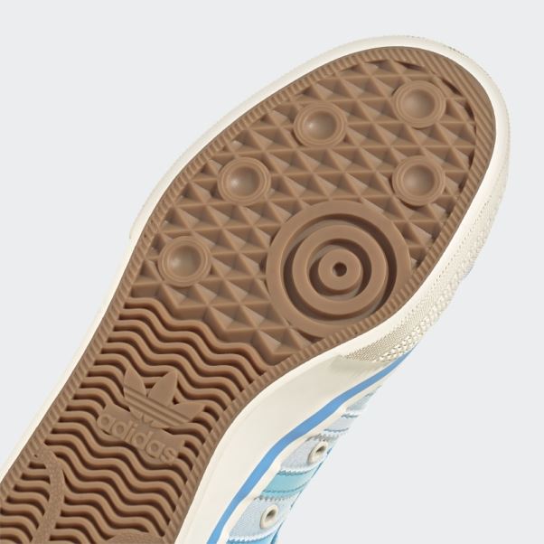 Adidas Nizza Plate-forme Mi Chaussures Blanches