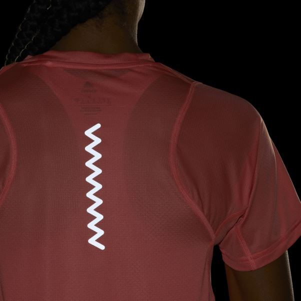 T-shirt De Course Rapide Corail Adidas