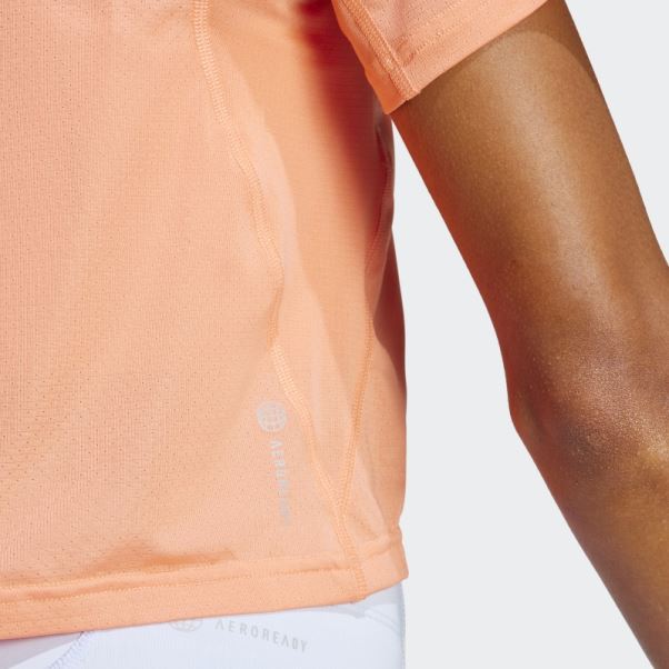 T-shirt De Course Rapide Corail Adidas