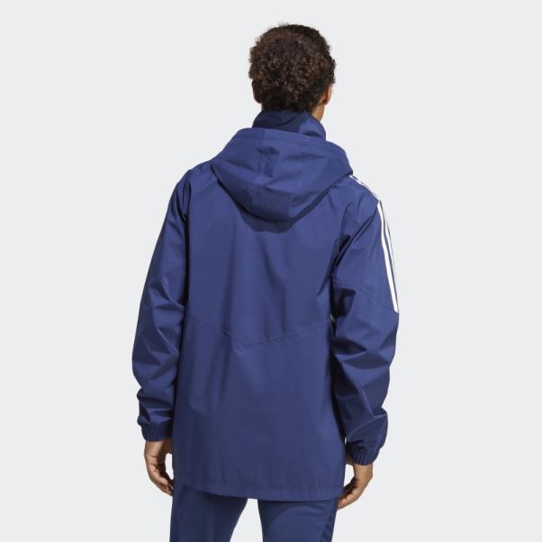 Veste De Pluie Italy Condivo 23 Bleu Foncé Adidas