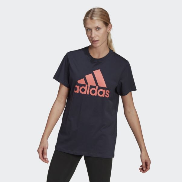 T-shirt Boyfriend Logo Adidas Ink Essentials