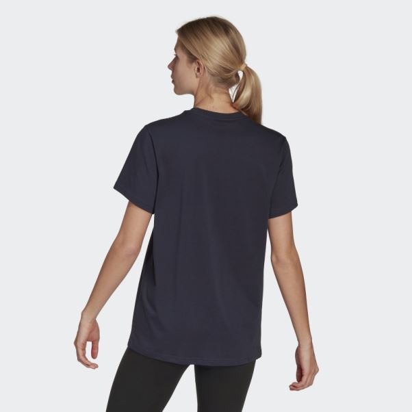 T-shirt Boyfriend Logo Adidas Ink Essentials