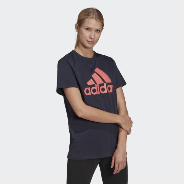 T-shirt Boyfriend Logo Adidas Ink Essentials