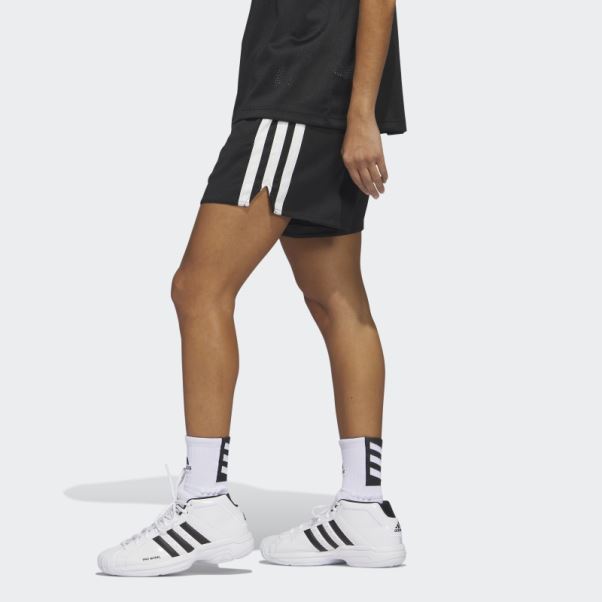 Short De Basket Adidas Select 3 Bandes Noir