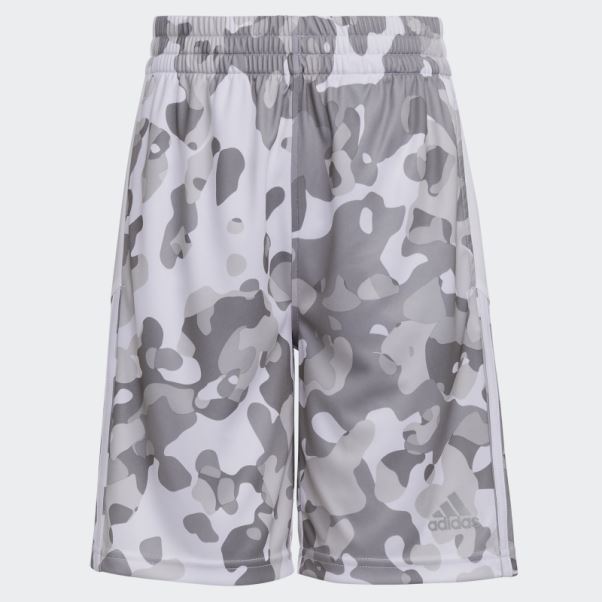 Short Core Camo Imprimé Allover Adidas Blanc
