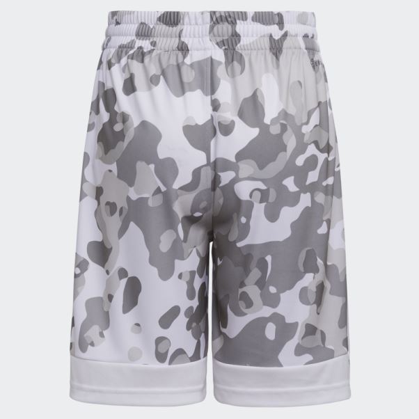 Short Core Camo Imprimé Allover Adidas Blanc