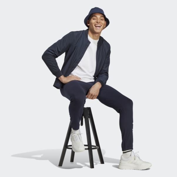 Encre Adidas Essentials Pantalon De Jogging Fuselé En Jersey élastiqué Avec Logo
