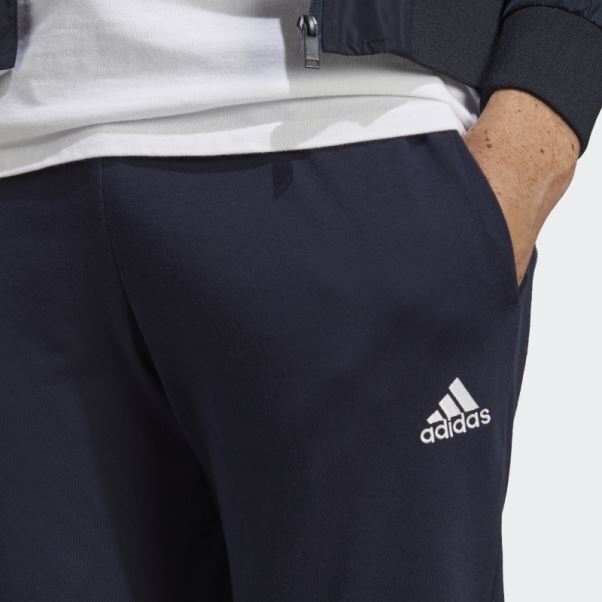 Encre Adidas Essentials Pantalon De Jogging Fuselé En Jersey élastiqué Avec Logo