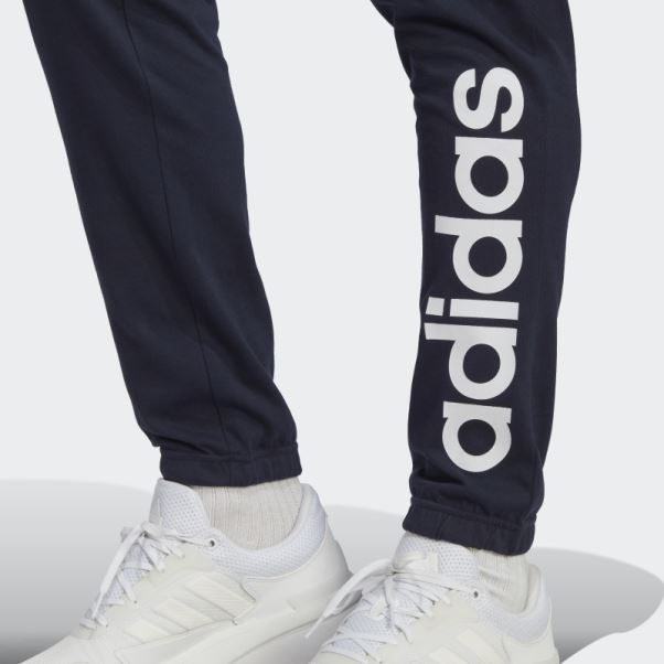 Encre Adidas Essentials Pantalon De Jogging Fuselé En Jersey élastiqué Avec Logo