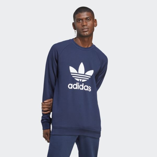 Sweat Adidas Adicolor Classics Trefoil Crewneck Night Indigo