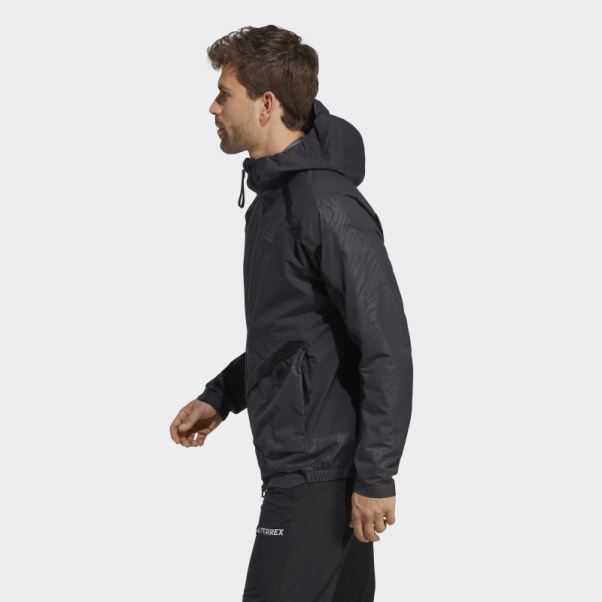 Veste De Pluie 2,5 Couches Adidas Terrex Utilitas Rain.rdy Noir