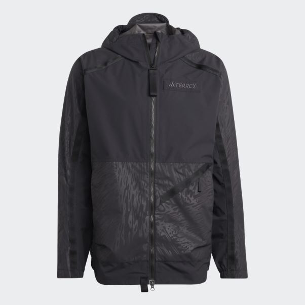 Veste De Pluie 2,5 Couches Adidas Terrex Utilitas Rain.rdy Noir