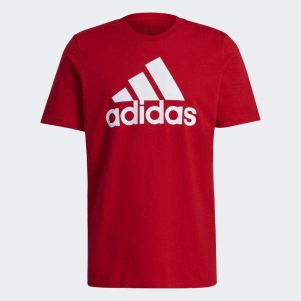 T-shirt à Gros Logo Adidas Scarlet Essentials