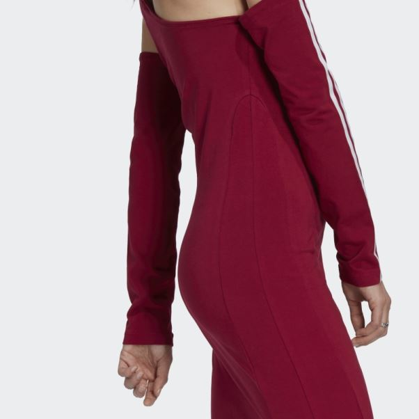 Robe Adidas Adicolor Trèfle Découpe Bordeaux