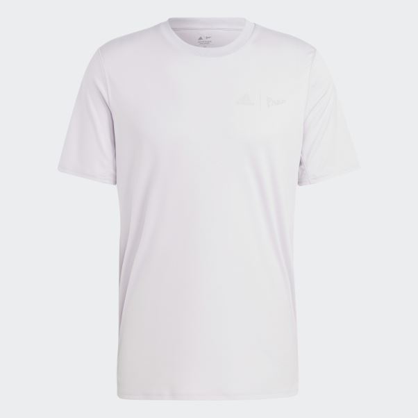 T-shirt De Course Adidas X Parley Argent Aube Mode