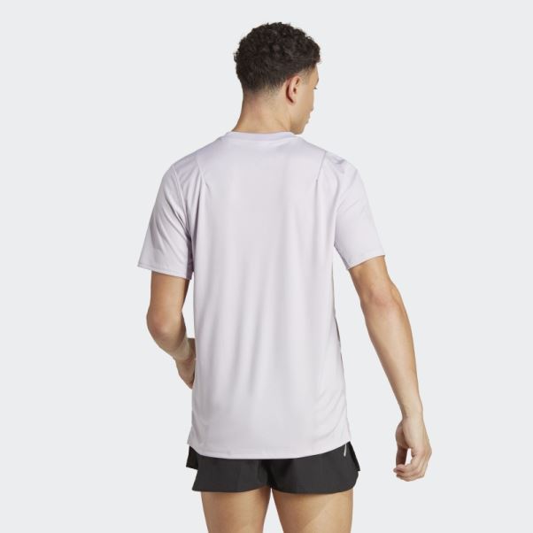 T-shirt De Course Adidas X Parley Argent Aube Chaud
