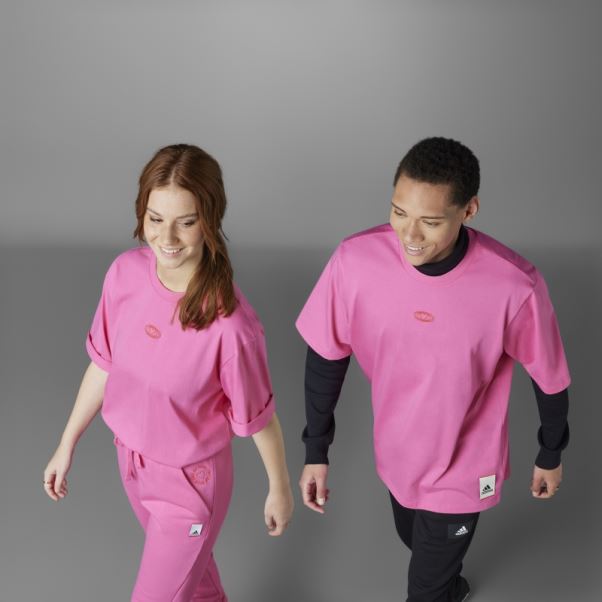 T-shirt Saint Valentin Magenta Adidas