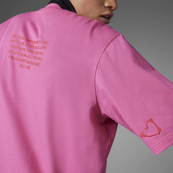 T-shirt Saint Valentin Magenta Adidas