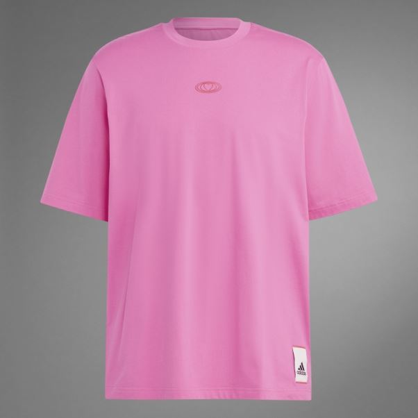 T-shirt Saint Valentin Magenta Adidas
