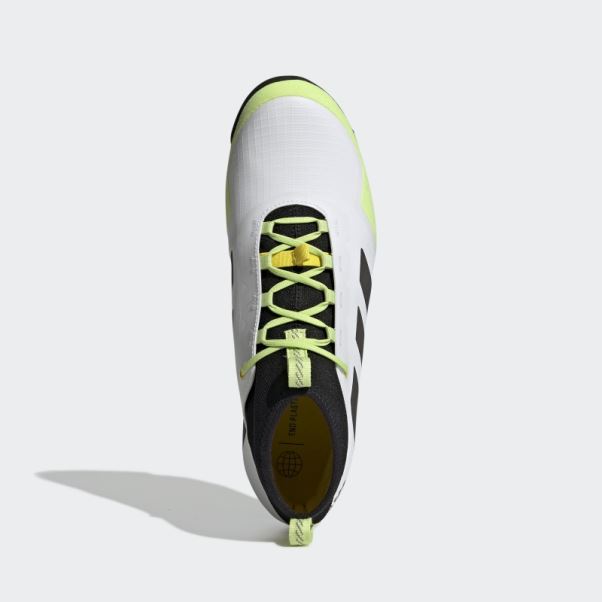 Les Chaussures De Vélo De Gravier Adidas Blanc