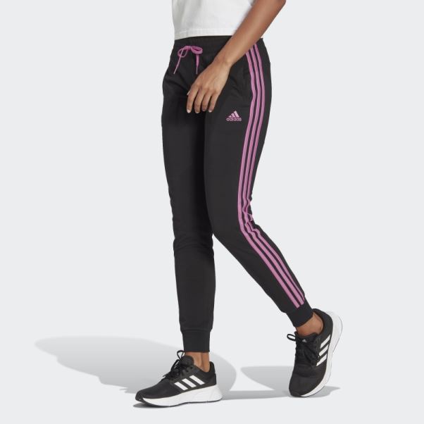 Pantalon 3 Bandes Essentials Noir Adidas