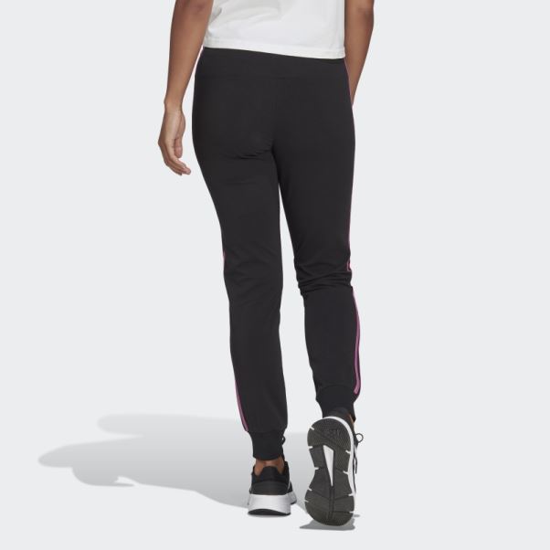 Pantalon 3 Bandes Essentials Noir Adidas