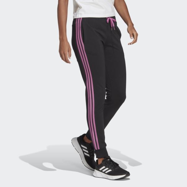 Pantalon 3 Bandes Essentials Noir Adidas